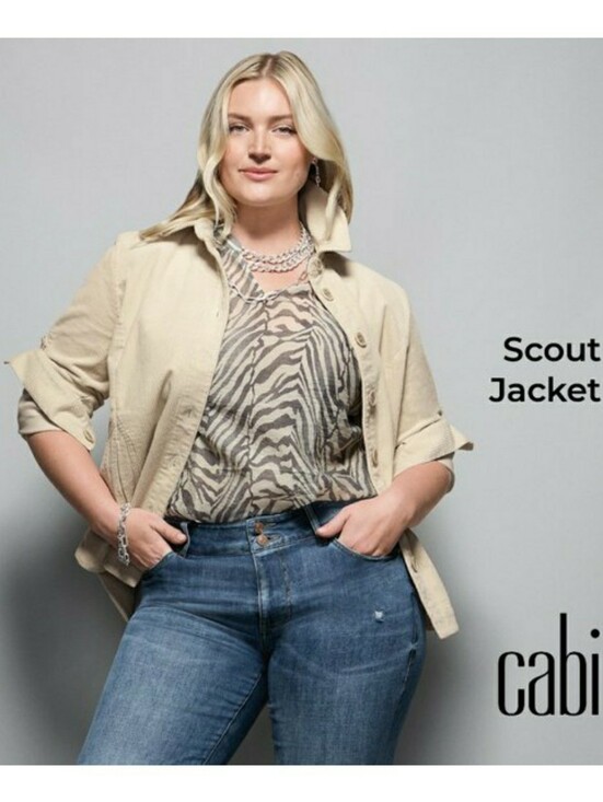 CAbi Jackets & Blazers - Cabi Scout Jacket 4493 Ivory Corduroy Shirt Jacket Shacket Cream Boho Size Large